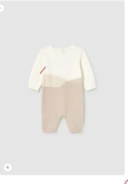 Enterito tejido de punto recien nacido Beige 1-2 MESES