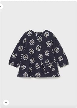 Vestido punto jacquard Azul Marino 3 ANOS