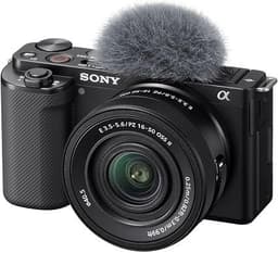 Alpha ZV-E10 Mirrorless Vlog Camera with 16-50mm f3.5-5.6 II Lens Black Negro