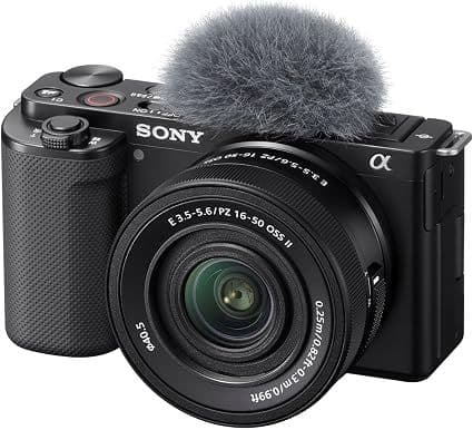 Alpha ZV-E10 Mirrorless Vlog Camera with 16-50mm f3.5-5.6 II Lens Black Negro