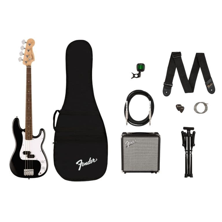 Pack Bajo Electrico Precision Bass Squier by Black
