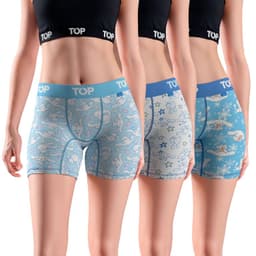 Boxer Medio MUJER Algodon Pack 3 Cinnamoroll C11 Multicolor L