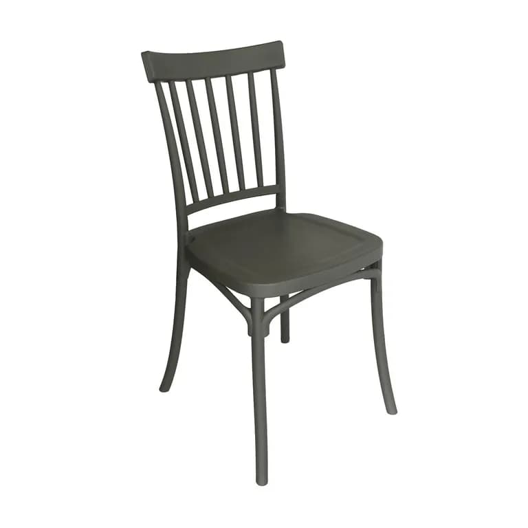 Silla Plastico Apilable Deco Viken Gris ...