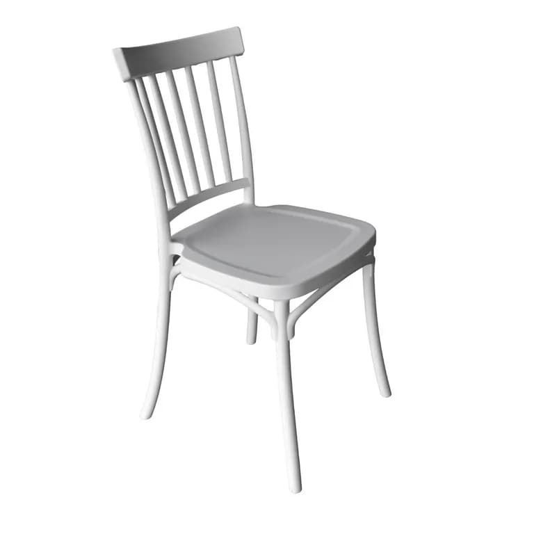 Silla Plastico Apilable Deco Viken Blanca ...