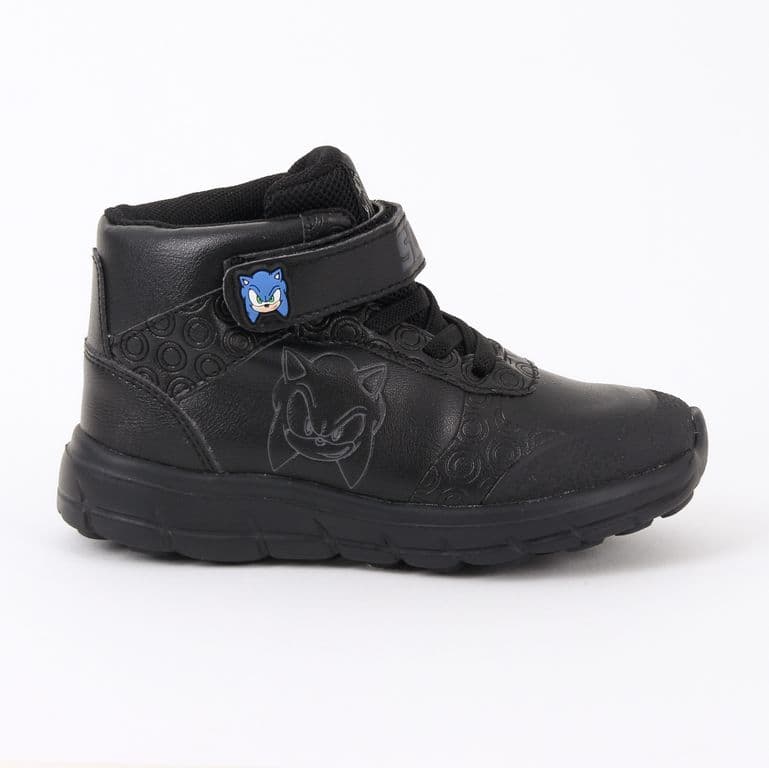 Zapatilla Escolar Nino Cana Alta Negro Negro 29