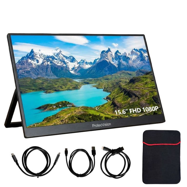 Monitor Portatil 15.6 IPS Full HD HDR FreeSync + Funda Portatil