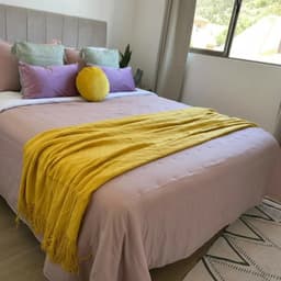 Set Renovacion dormitorio King Full Color 7 Pieza Amarillo KING