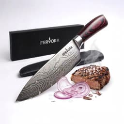 Cuchillo Chef 18 cm Fervora Profesional Cocina 7" Acero 3cr13 Filo.