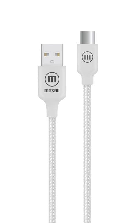 Cable Trenzado USB a USB C 2 Metros Carga Rapida Blanco