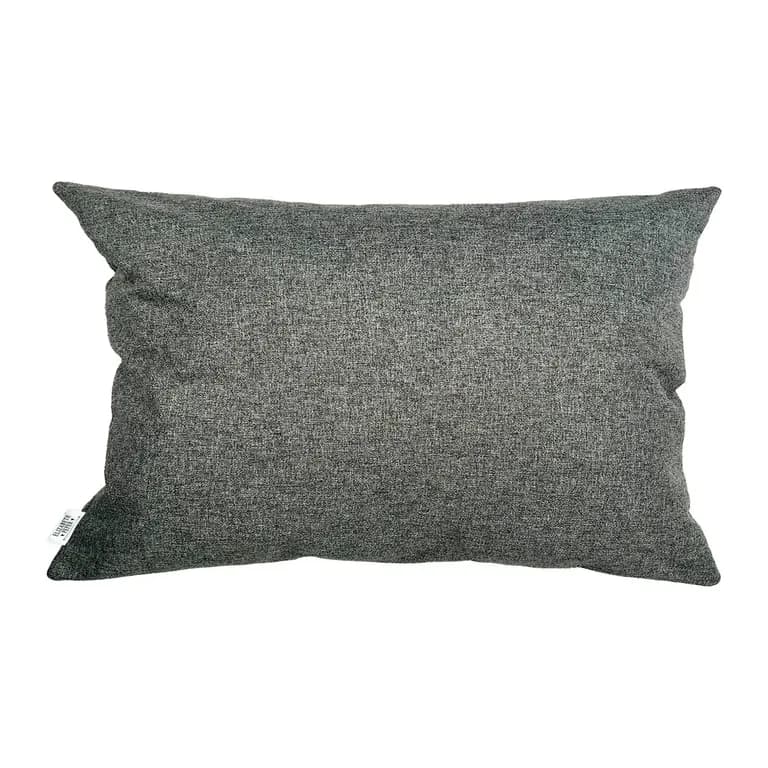 Cojin Decorativo Diseno Lino Gris 80x40 Relleno