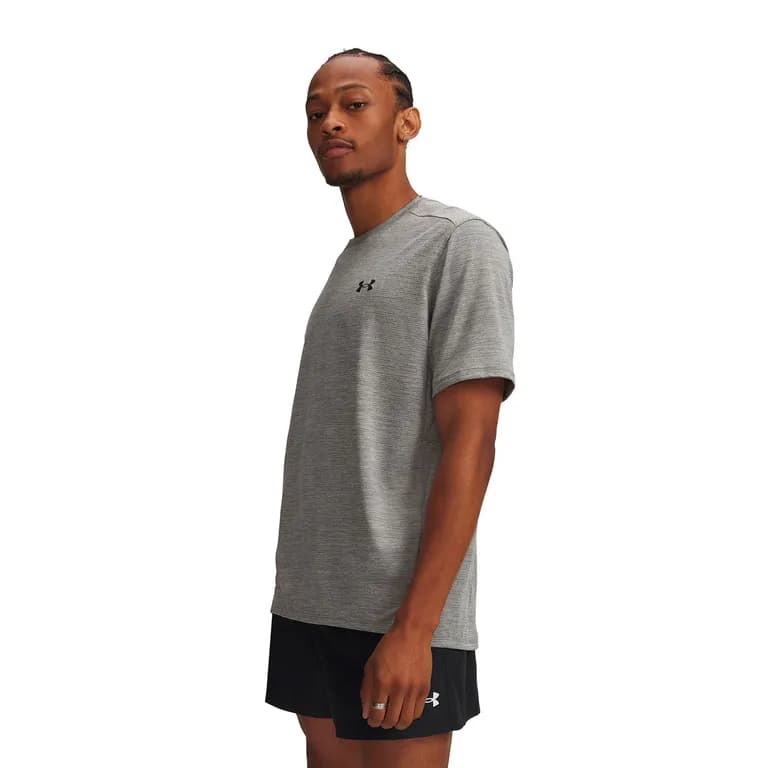 Polera M/C UA Tech Vent Gris Hombre Gris XL