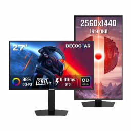 Monitor Gamer OLED 27" QHD 2K 280Hz 0.03ms HDR400 HDMI 2.1 E