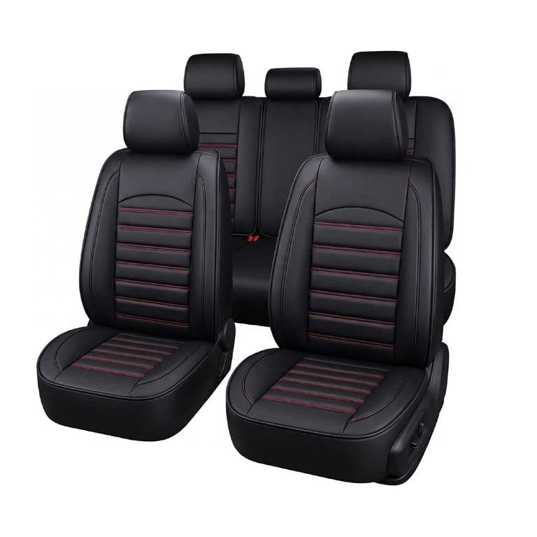 Fundas Cubreasientos Ecocuero Negro Universal