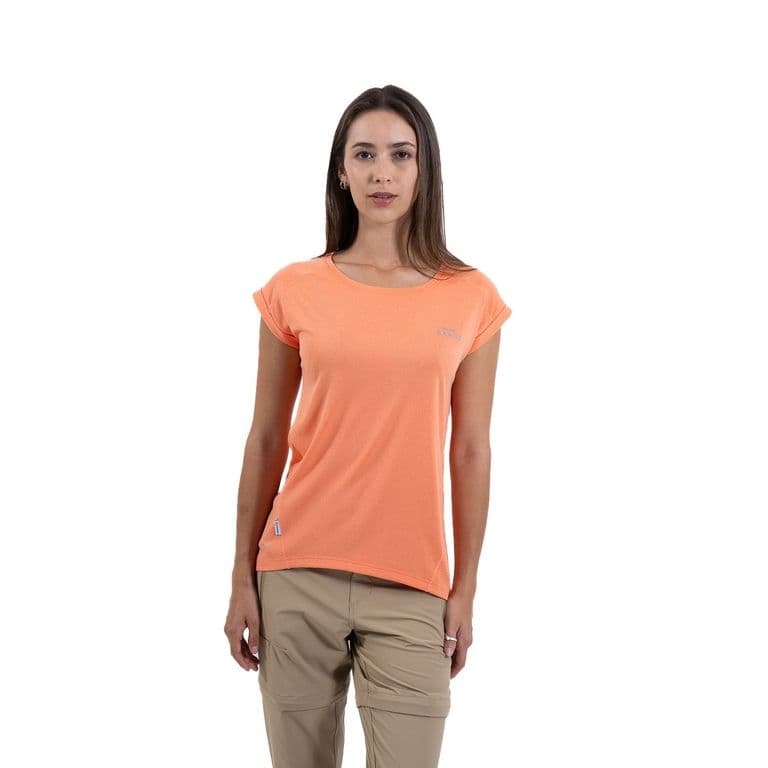 Polera Deportiva Manga Corta Mujer Tupahue Coral S