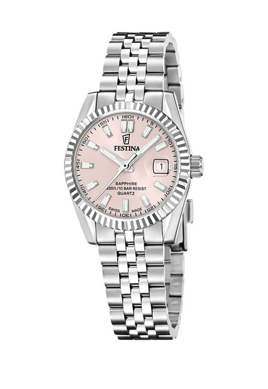 Reloj F20087/2 Rosa Mujer Acero Clasico Rosa TALLA UNICA