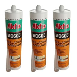 Masilla Acrilica Ac605 Sellador Grietas Pintable X3