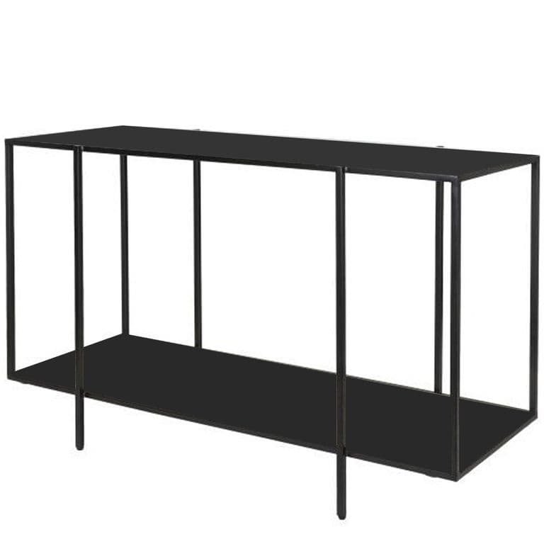 Arrimo Metalico Metalico Ikla Negro 120x45x76 Hecho a Mano