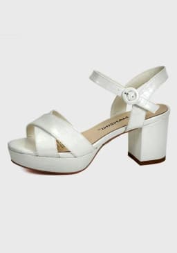 Sandalia Sarabe Plateado Plateado 38