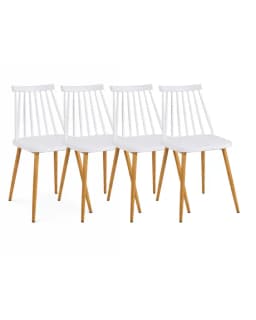 Pack 4 Sillas de Comedor Resistentes Royal