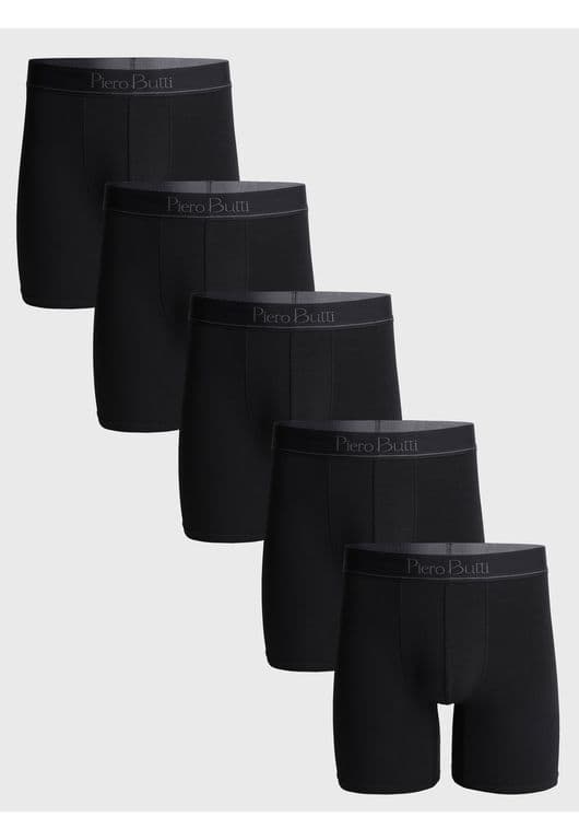Boxer 5 Unidades Liso Negro Negro S