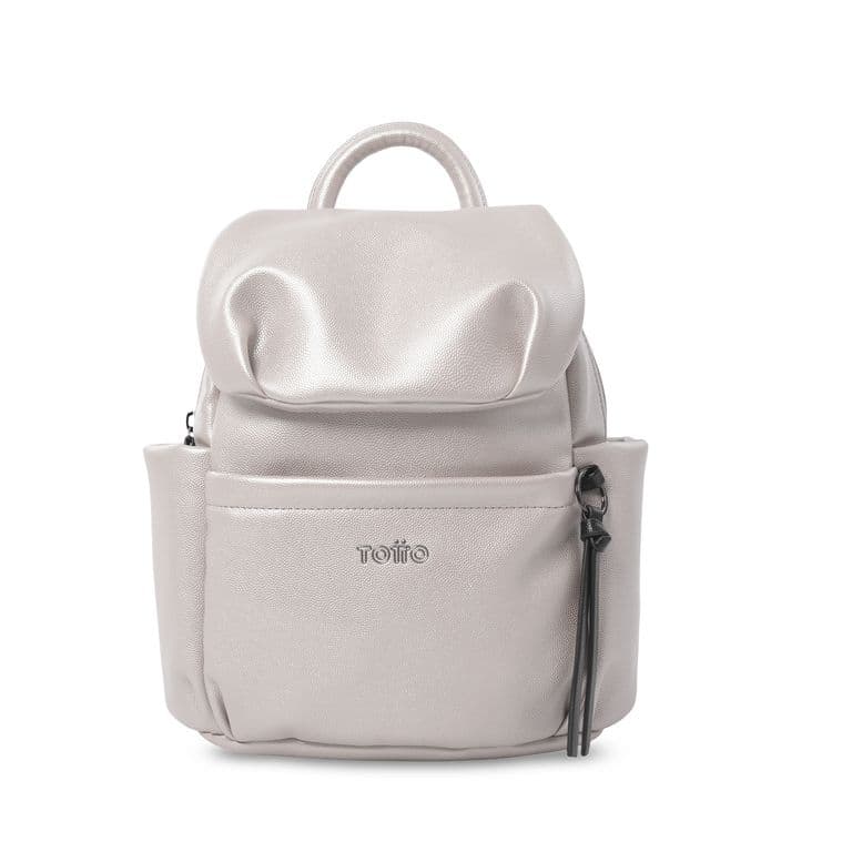Bolso Pequeno Para Mujer Soul Tipo Mochila Beige/negro Beige S