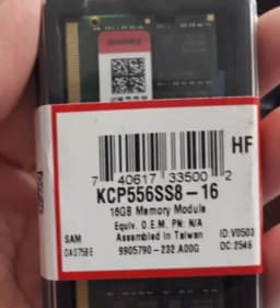 MEMORIA RAM 16GB DDR5 5600MHZ SODIMM PARA NOTEBOOK