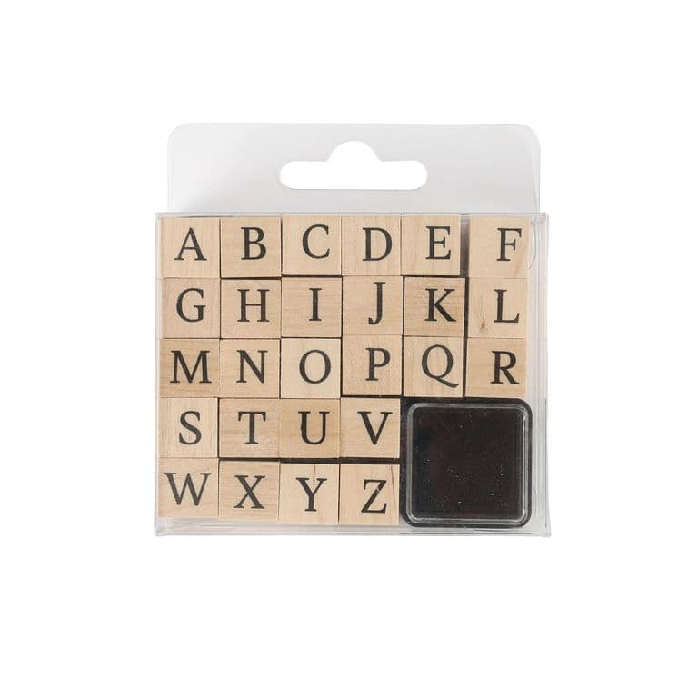 Set Sellos de Madera Mayuscula
