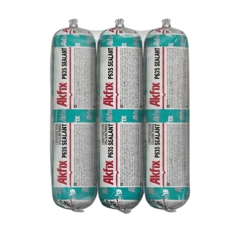 Pack 3 Sellador Poliuretano P635 Blanco Juntas Muros