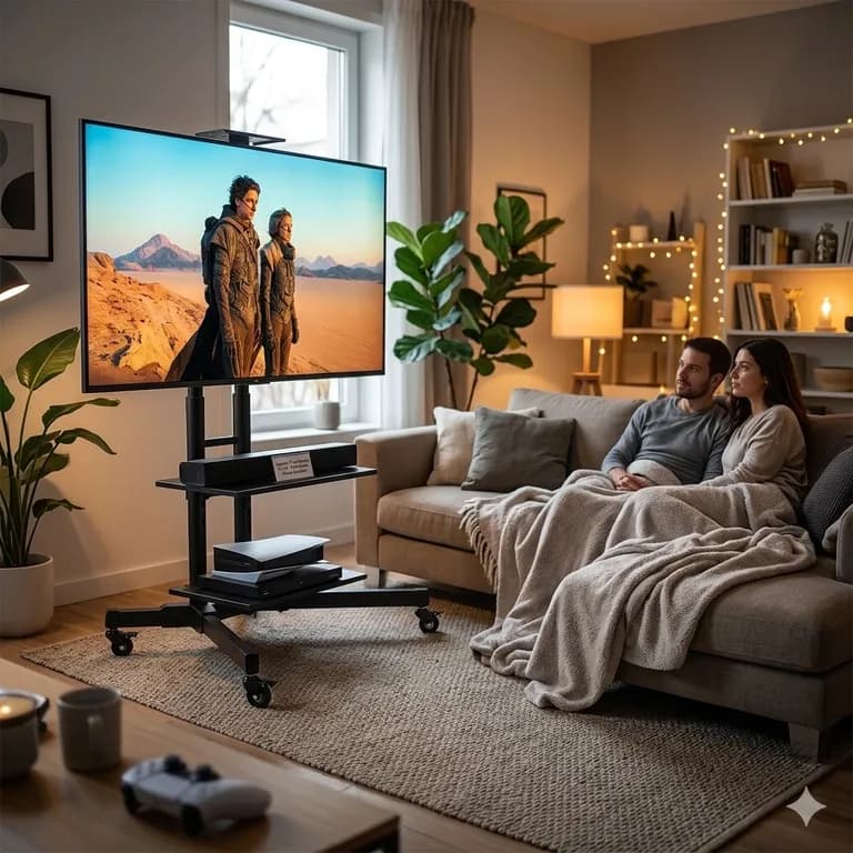 Soporte Movil para TV 32 a 70 Pulgadas con Ruedas