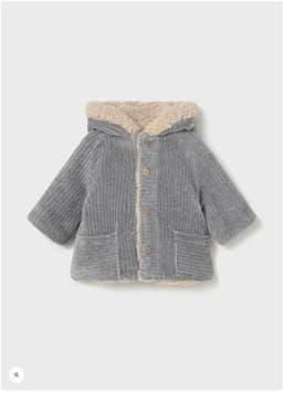 Abrigo reversible Gris 12 MESES