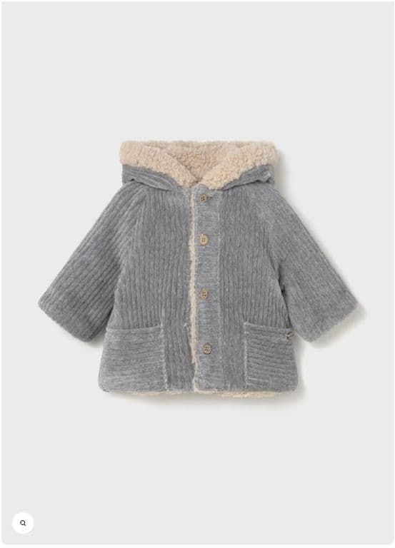Abrigo reversible Gris 12 MESES