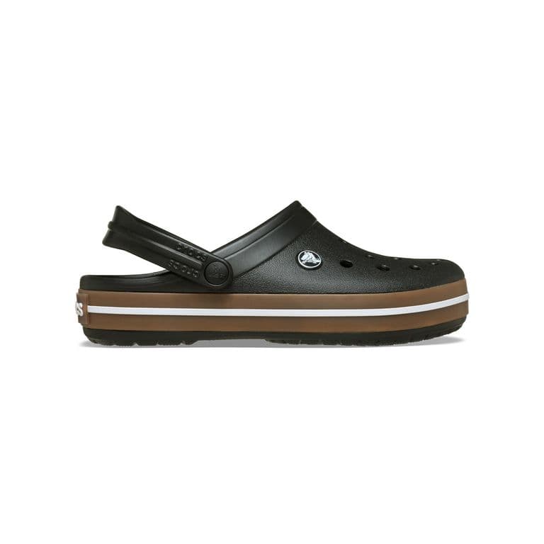 Zueco Unisex Crocband Gum Clog Negro Gris 36