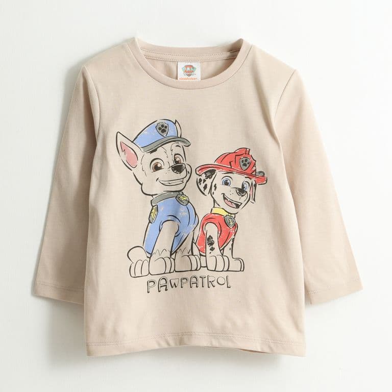 Polera Manga Larga Nino Chase & Marshall Gris Gris 2
