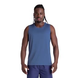 POLERA ESSENTIAL SIN MANGAS AZULADA HOMBRE Azul S