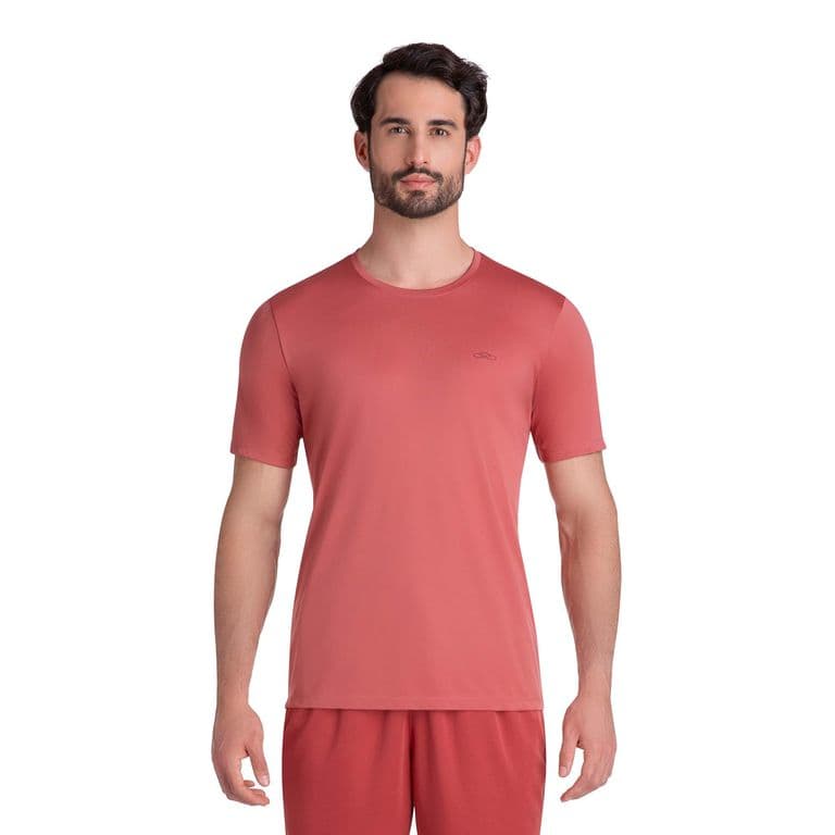 POLERA ESSENTIAL MANGA CORTA ROJIZA HOMBRE Rojo S