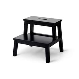 Piso Con 2 Peldanos Madera Negro Negro