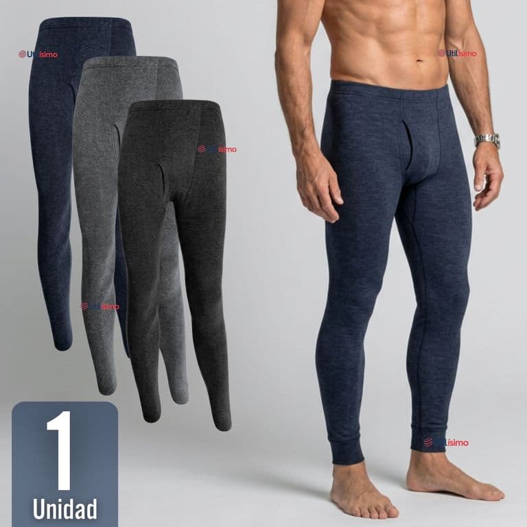 Calza Polar Para Hombre Termica Invierno Calzoncillo Largo Multicolor XL/2XL