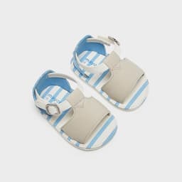 SANDALIAS BLANCAS CON CELESTE 7-9 Meses Celeste 18