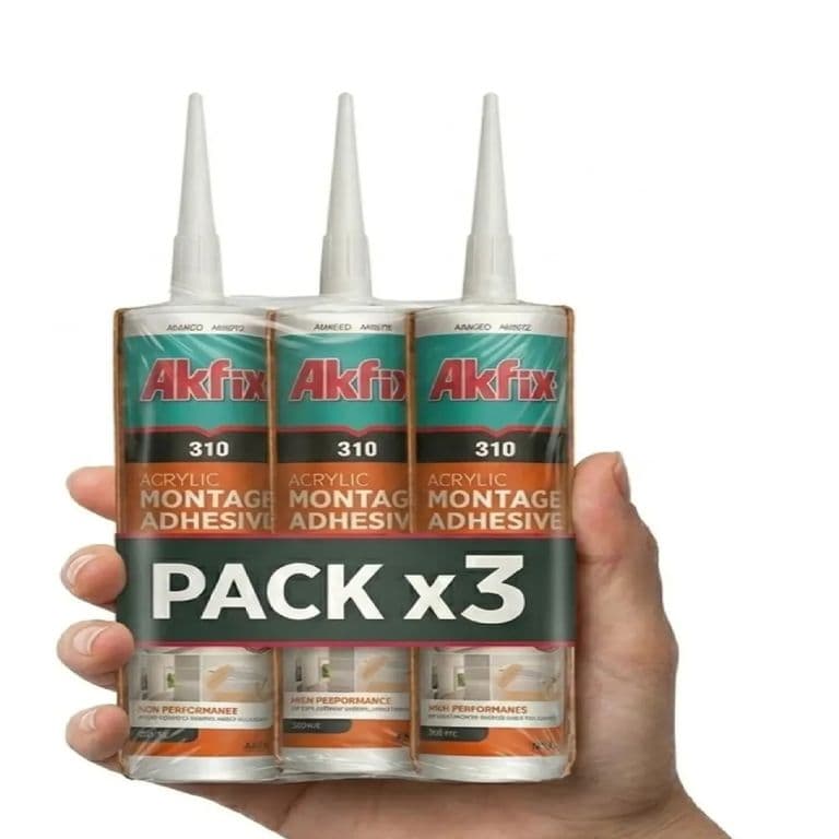 Pack 3 Adhesivo De Montaje 310 Multiuso Madera Yeso