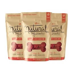 Natural Dog Snack Salmon Jerky Slices 100gr Pack X3
