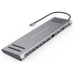 Base de Conexion USB-C 14 en 1 con Adaptador Multifuncion 9199A