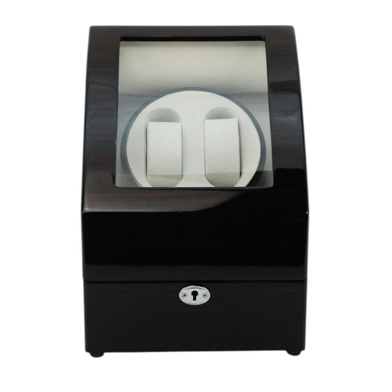 Watch Winder 2 Relojes Ebony Brillo Alto Negro TALLA UNICA