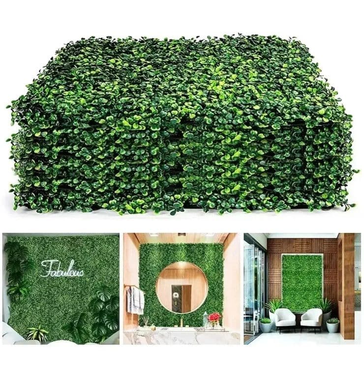 10 Piezas Follaje Artificial 40x60cm Verde Decoracion Jardin