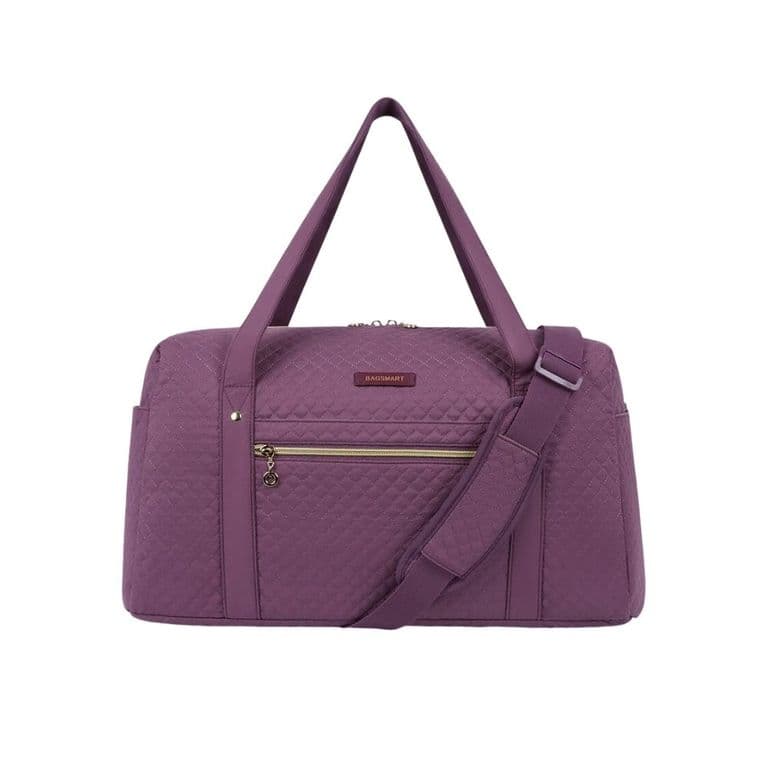 Bolso Fin de Semana con Bolsa para Zapatos Morado Morado TALLA UNICA