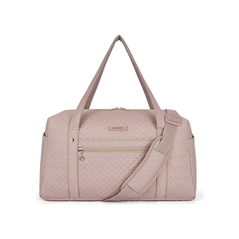 Bolso Fin de Semana con Bolsa para Zapatos Rosado Rosa TALLA UNICA