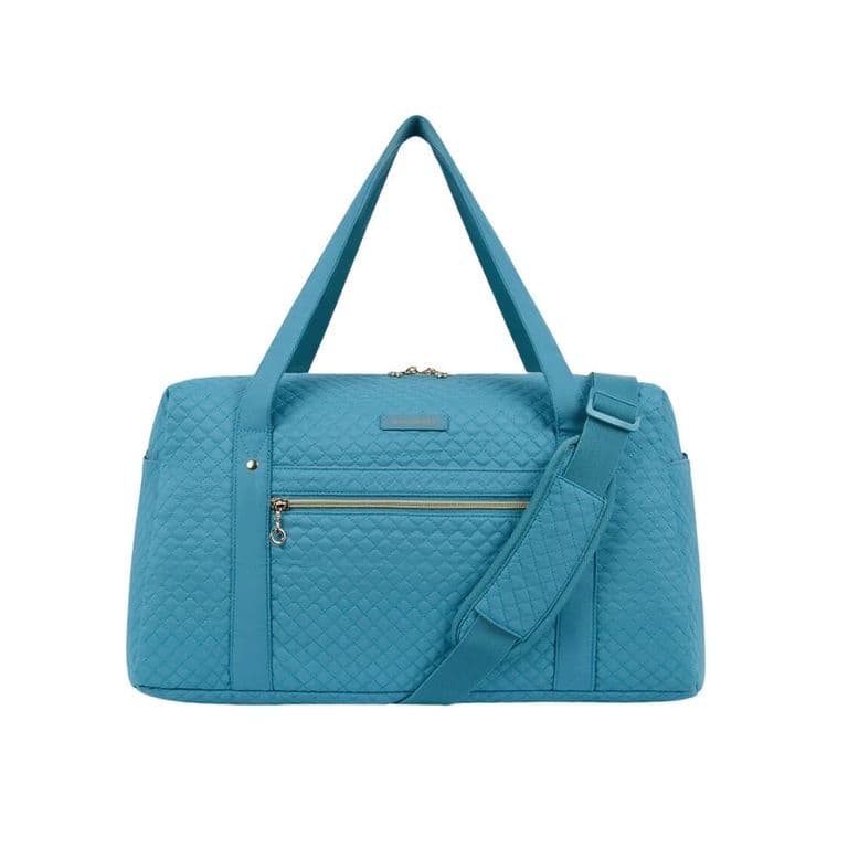 Bolso Fin de Semana con Bolsa para Zapatos Azul Turquesa Azul Zafiro TALLA UNICA