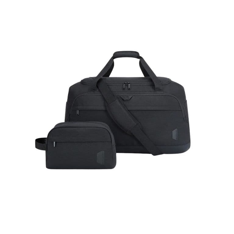 Bolso Fin de Semana 38 L con Neceser y Zapatero Negro Negro TALLA UNICA
