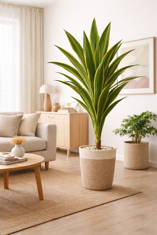 Dracaena Artificial Altura 160 cm Planta Decorativa Interior