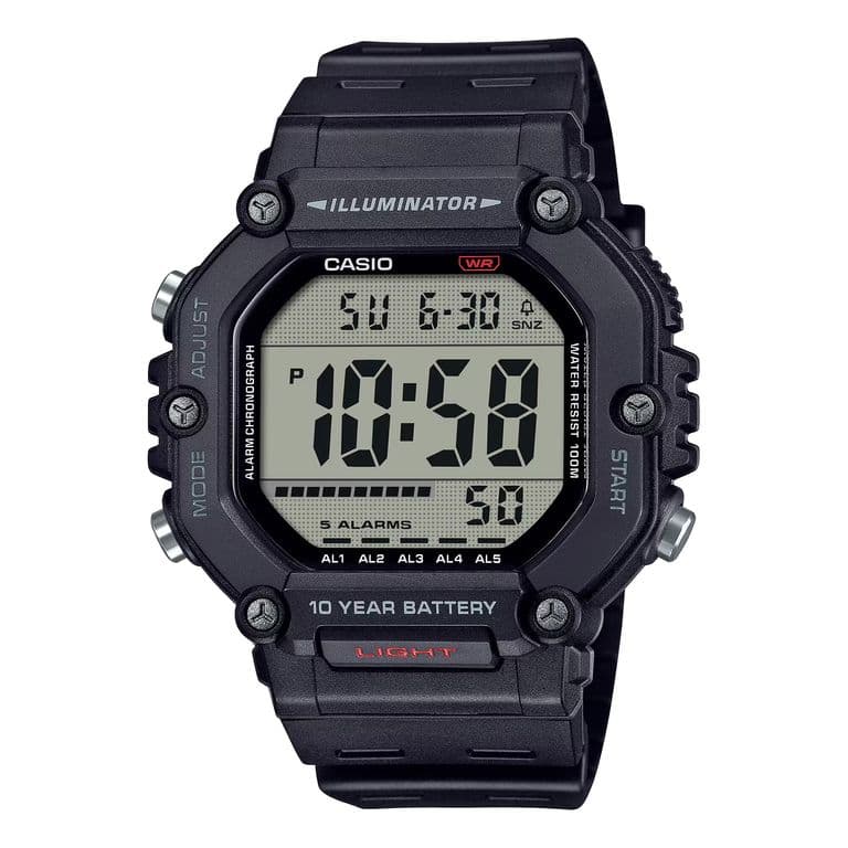 Reloj AE-1600H-1A AE1600H1A Hombre Digital Resina Deportivo Negro TALLA UNICA