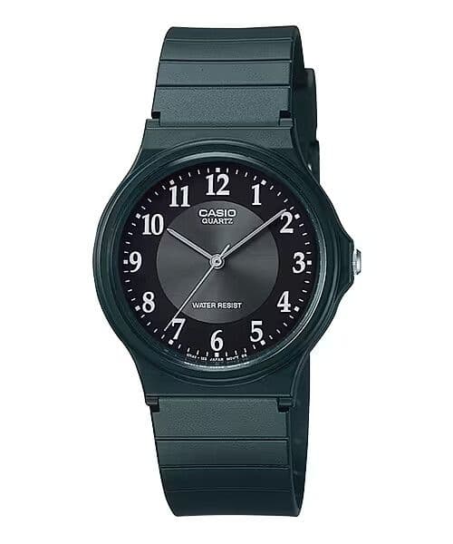 Reloj MQ-24-1B3 MQ241B3 Hombre Analogo Resina Clasico Negro TALLA UNICA